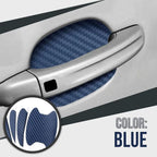 Carbon Fiber Car Door Handle Cup Protectors, 8.5 x 6.8 cm