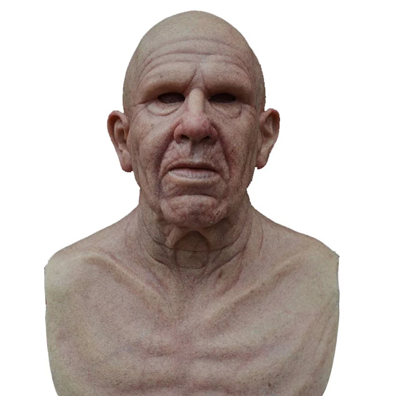 Natural Latex Bearded Costume Mask for Adults, Fits Heads up to 62 cm