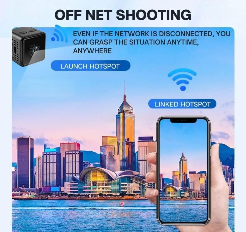 1080p Wireless WiFi Security Camera with App Control, Motion Detection & Night Vision