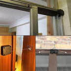 Punch-Free Automatic Door Closer with 3M Adhesive, ABS and Stainless Steel Rope