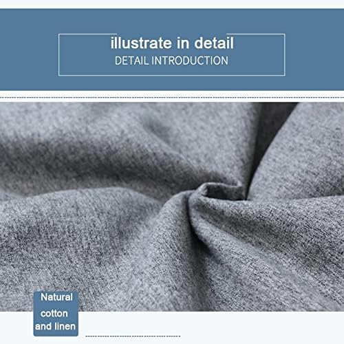 Bean Bag Chair Cover, Linen and Polyester, 31.5 x 35.4 in