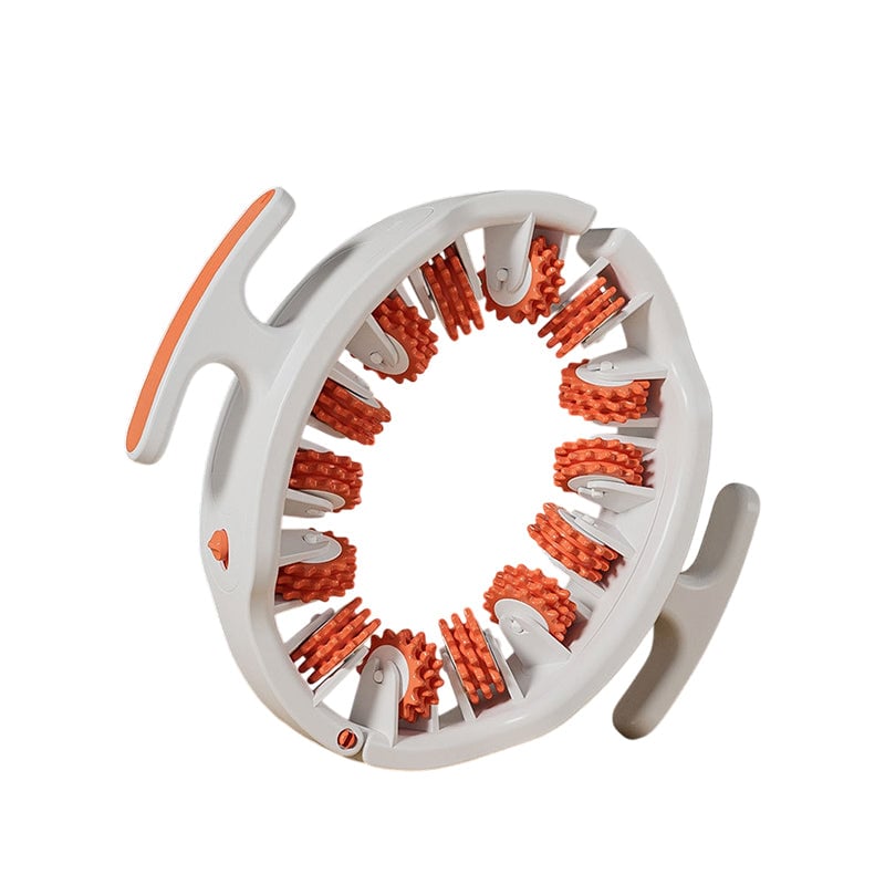 Manual Massage Roller with 360° Rollers, Adjustable Opening and Removable Handle