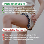 Manual Massage Roller with 360° Rollers, Adjustable Opening and Removable Handle
