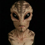 Realistic Alien Mask, Latex and Silicone, 53–61 cm for Halloween and Cosplay