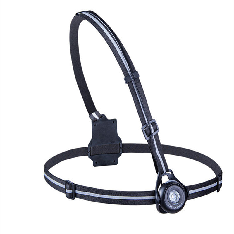 Outdoor Trail Running Chest Lamp with Adjustable Lighting Angle and Rear Warning Light