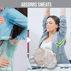 Washable Underarm Sweat Guards, Adjustable Polyester Pair