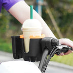 2-in-1 Universal Cup and Phone Holder for Strollers, Bikes & More