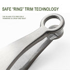 Manual Stainless Steel Nose Hair Trimmer Tweezers, 9.4 cm