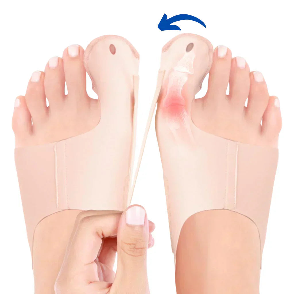 Hallux Valgus Foot Brace with Adjustable Side and Heel Straps
