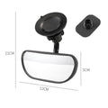 Interior Wide-Angle Rearview Mirror for Cars with Adjustable Suction Cup