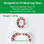Manual Massage Roller with 360° Rollers, Adjustable Opening and Removable Handle