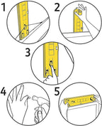 Hanging Picture Tool with Built-In Level, Marking Pins and Hardware