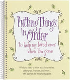 Putting Things in Order Planner, 24 Pages, Soft Cover, Spiral Bound