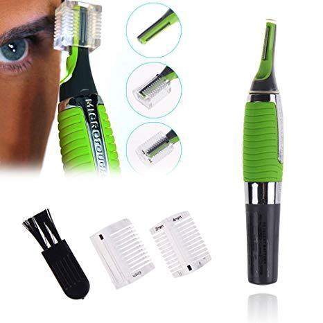 Precision Hair Trimmer with LED Light for Facial and Body Grooming