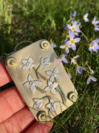 Mini Flower Press, 35 × 50 mm, Silver Sheet and Brass Details