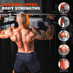 Pull-Up Assistance Band with Double Foot Support and Reinforced Steel Hooks