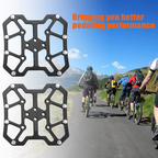 Aluminum Alloy Clipless Pedal Adapters Without Clips, 90 × 90mm, Pair