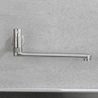 Stainless Steel Wall-Mounted Pot Filler Faucet, Single Handle