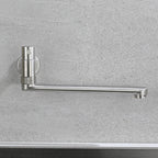 Stainless Steel Wall-Mounted Pot Filler Faucet, Single Handle