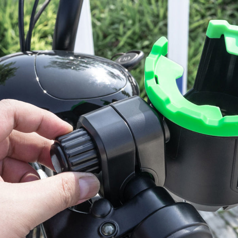 2-in-1 Universal Cup and Phone Holder for Strollers, Bikes & More