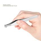 Manual Stainless Steel Nose Hair Trimmer Tweezers, 9.4 cm
