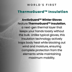 Thermal Water-Resistant Winter Gloves with Touchscreen Fingertips for Biking and Golf