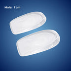 Silicone Gel Heel Lifts, Adjustable Height Inserts for Footwear