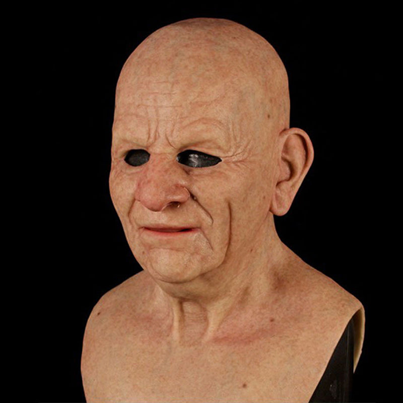 Natural Latex Bearded Costume Mask for Adults, Fits Heads up to 62 cm