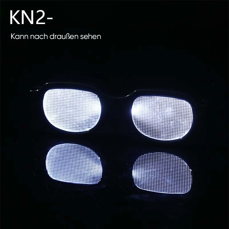 Luminous Glasses, Touch-Activated PC Frame, 40 g for Cosplay and Events