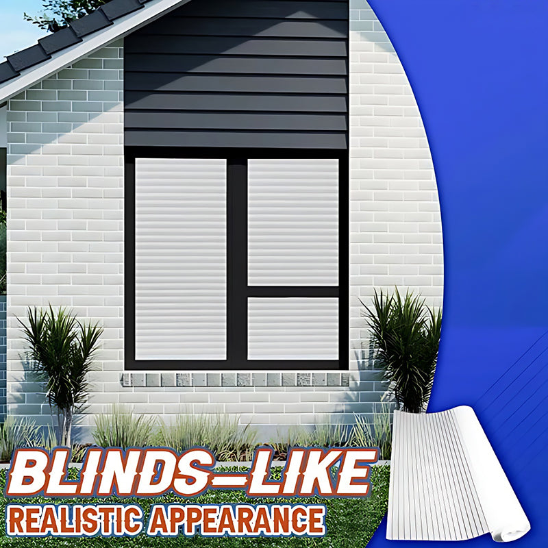One-Way Imitation Blinds Privacy Window Film, Adhesive, 15.7 x 39.4 in