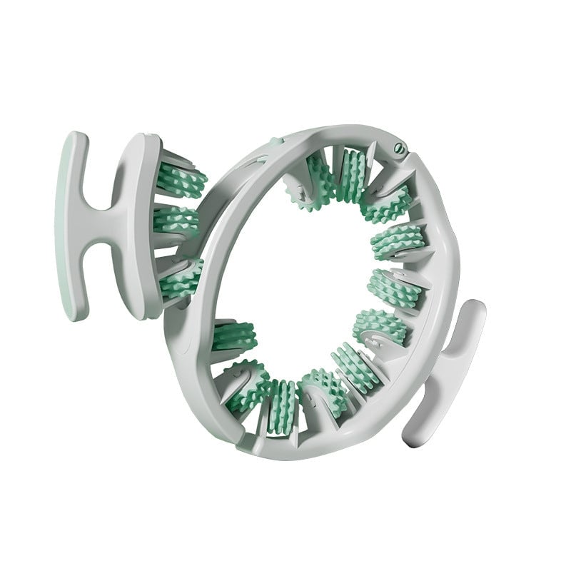 Manual Massage Roller with 360° Rollers, Adjustable Opening and Removable Handle