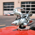Road Runner Car Hood Ornament, Chrome-Plated Lead-Free Tin, 4 x 4 Inches