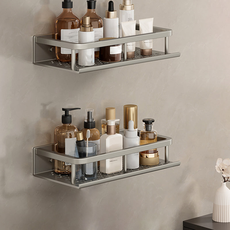 Carbon Steel Bathroom Shelf, 30–60 cm, Drill or Adhesive Mount