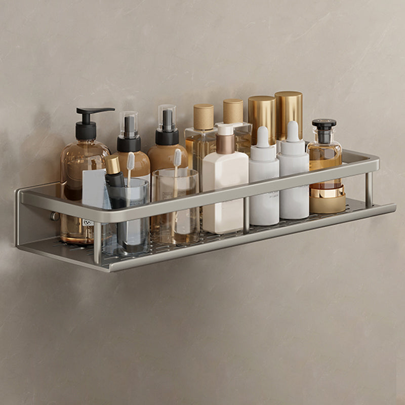 Carbon Steel Bathroom Shelf, 30–60 cm, Drill or Adhesive Mount