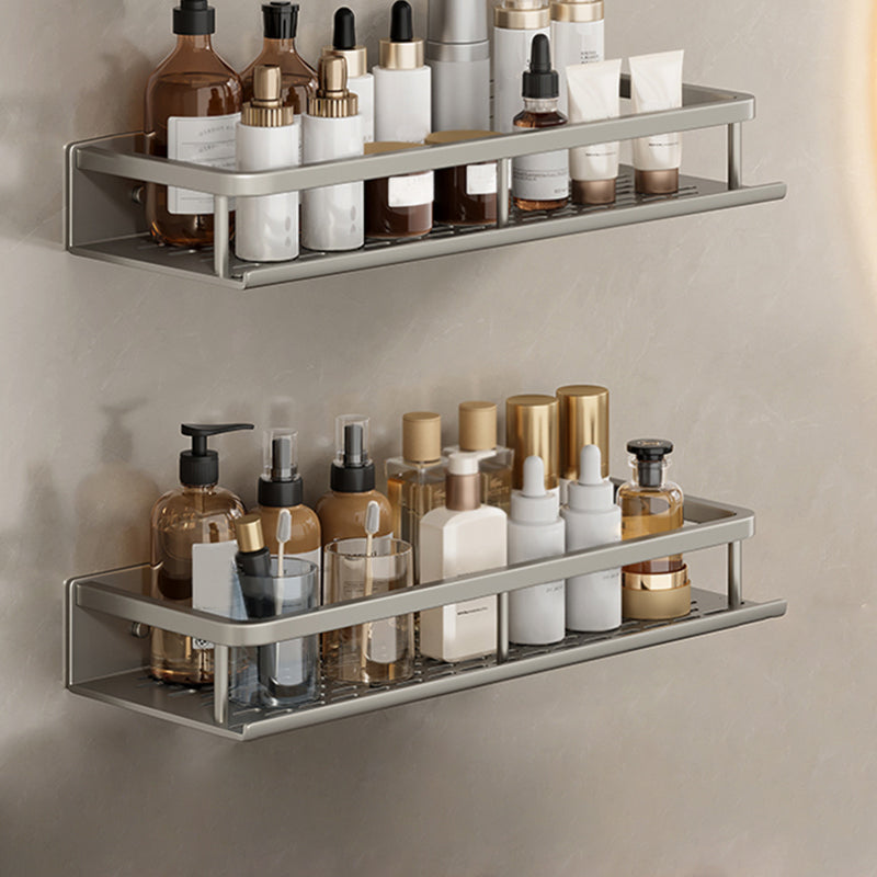 Carbon Steel Bathroom Shelf, 30–60 cm, Drill or Adhesive Mount