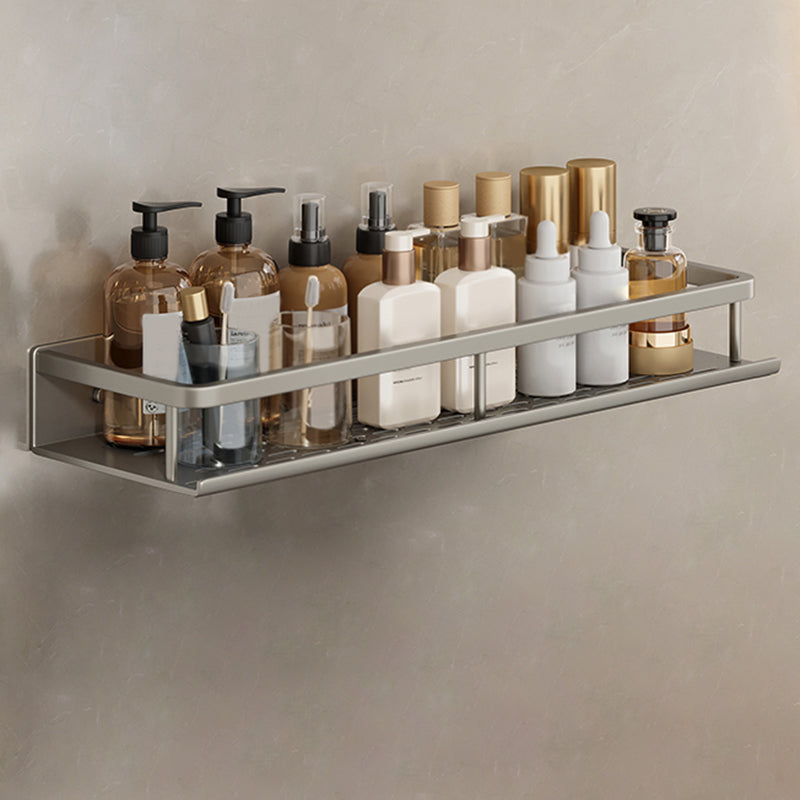 Carbon Steel Bathroom Shelf, 30–60 cm, Drill or Adhesive Mount