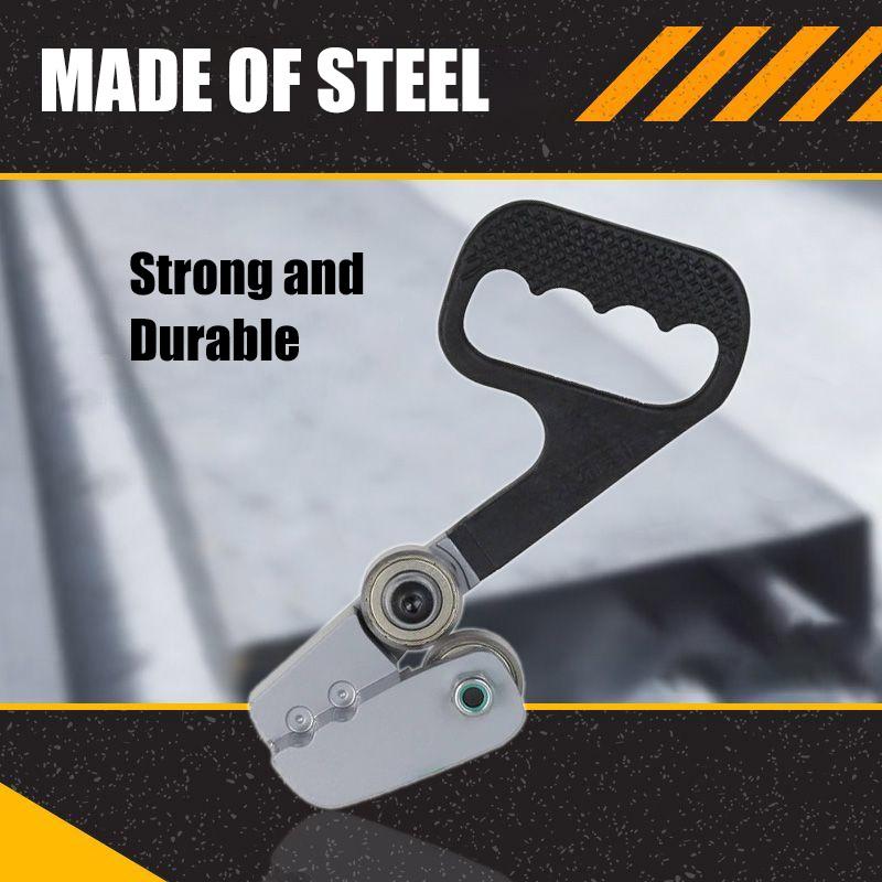 Manual Metal Plate Cutter with Steel Body, Dual Round Blades, 300g