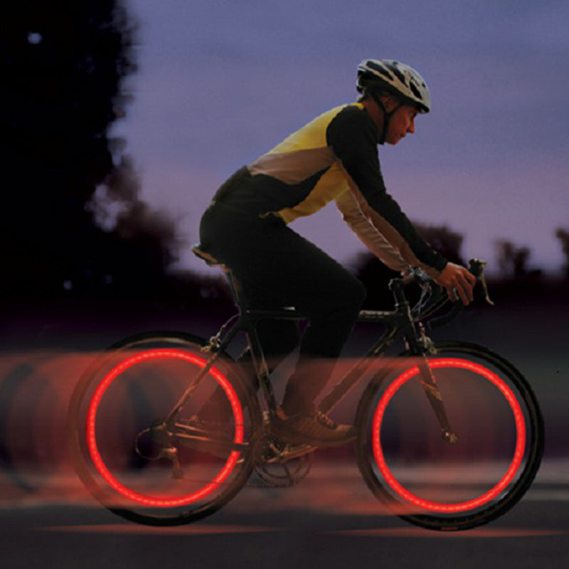 Motion-Activated LED Wheel Lights for Bikes, Cars & Motorcycles