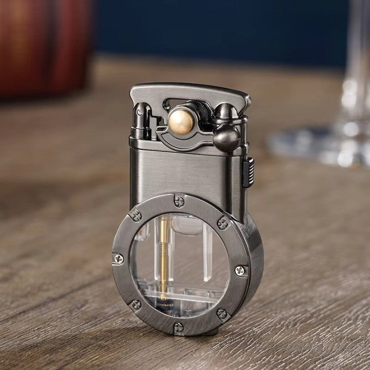 Dual Flame Metal Lighter, 42x15x72mm