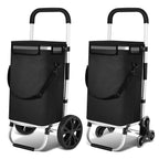 Foldable Shopping Trolley, 40 L, 1680D Oxford Fabric and Aluminum