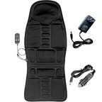 8-Mode Heated Massage Seat Cushion with Neck Pillow for Car & Home, view 3