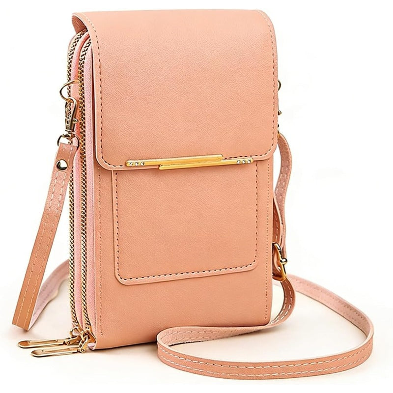 RFID-Blocking Crossbody Phone Wallet Bag for Phones Up to 6.7 in