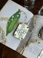 Mini Flower Press, 35 × 50 mm, Silver Sheet and Brass Details