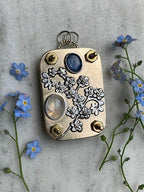 Mini Flower Press, 35 × 50 mm, Silver Sheet and Brass Details