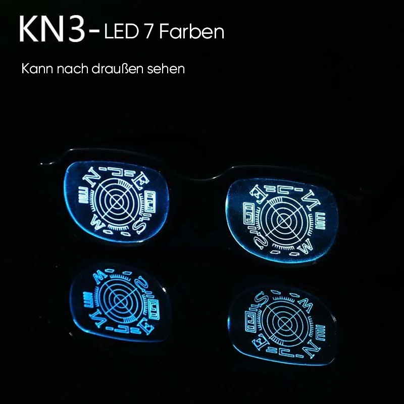 Luminous Glasses, Touch-Activated PC Frame, 40 g for Cosplay and Events