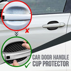 Carbon Fiber Car Door Handle Cup Protectors, 8.5 x 6.8 cm