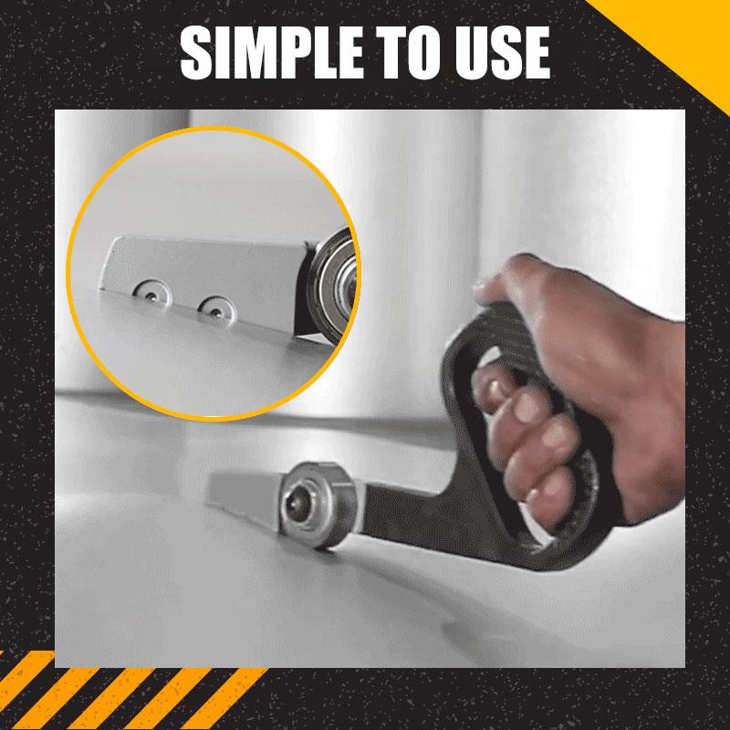 Manual Metal Plate Cutter with Steel Body, Dual Round Blades, 300g