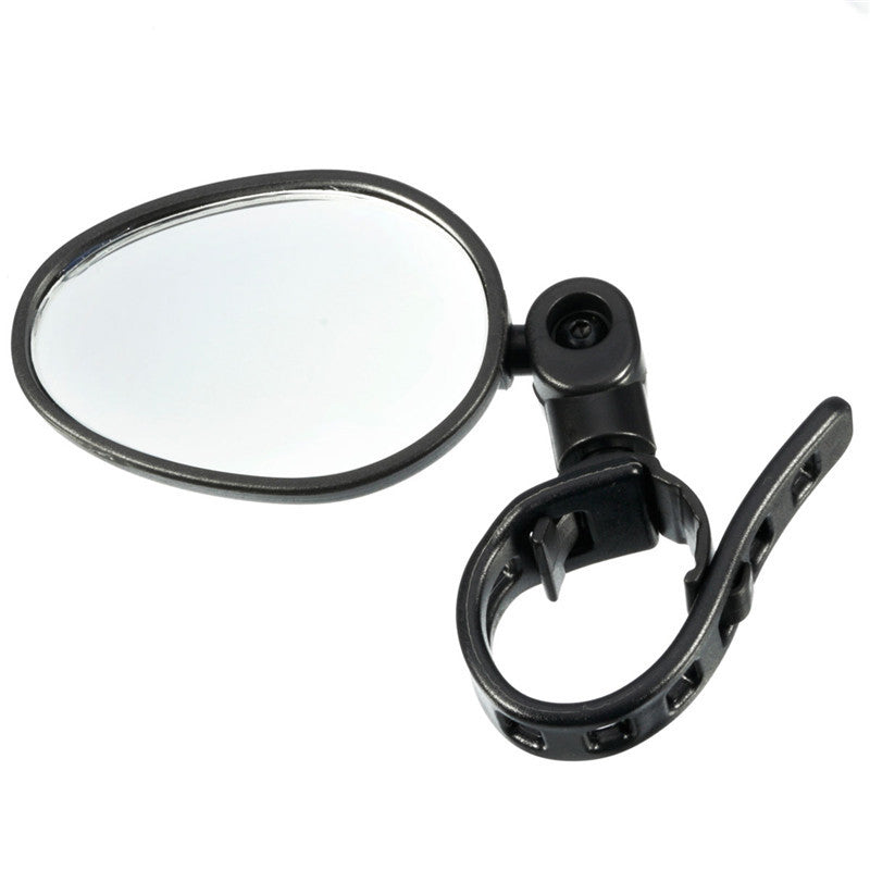 360° Rotatable Bicycle Rearview Mirror, Round or Oval, Handlebar Mount