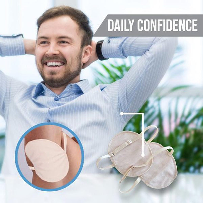 Washable Underarm Sweat Guards, Adjustable Polyester Pair