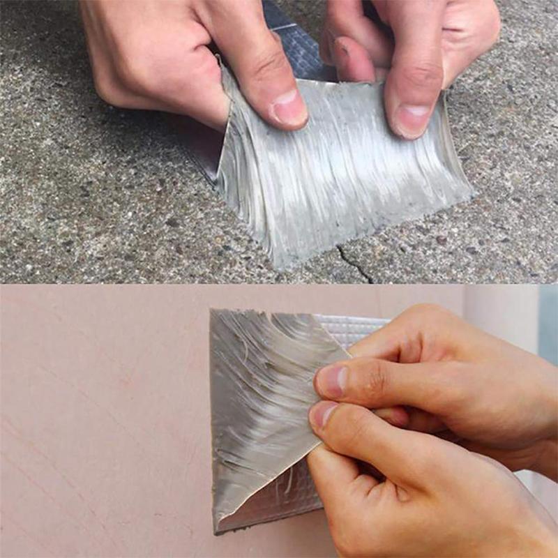 Aluminum Foil Butyl Rubber Waterproof Sealing Tape, 5 m